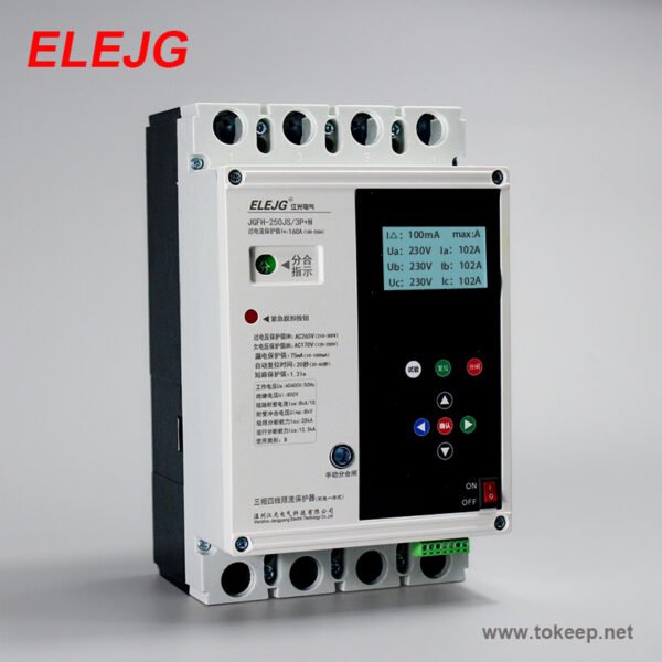 3 مراحل 4 أسلاك حامي الحد من التيار 4 أسلاك JGFH-125JS